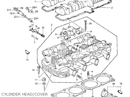 CYLINDER HEAD/COVER - KZ900B1 1976 USA CANADA/ LTD
