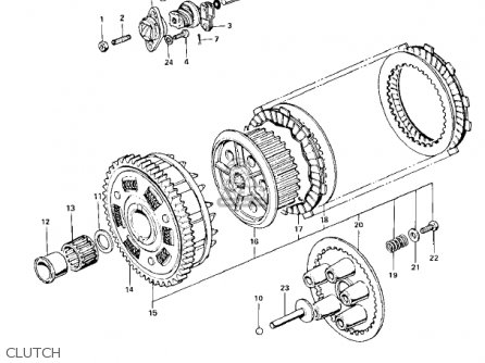 CLUTCH - KZ900B1 1976 USA CANADA/ LTD