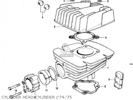 Kawasaki MC1 MIDIBIKE 1973 USA CANADA parts lists and schematics