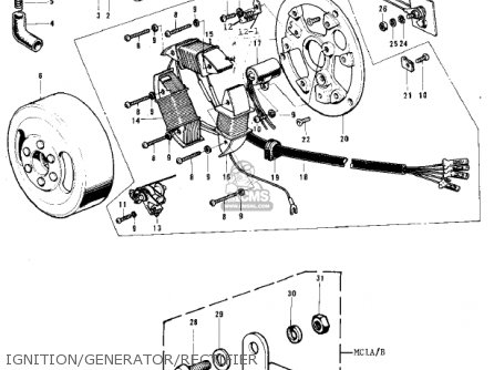 IGNITION/GENERATOR/RECTIFIER - MC1 MIDIBIKE 1973 USA CANADA