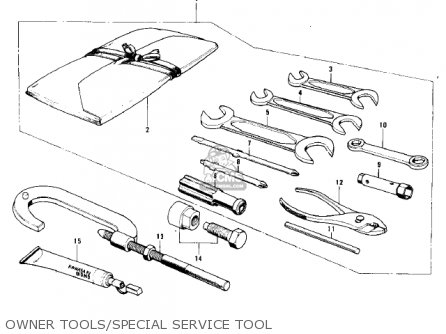 OWNER TOOLS/SPECIAL SERVICE TOOL - MC1 MIDIBIKE 1973 USA CANADA
