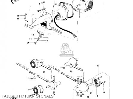 TAILLIGHT/TURN SIGNALS - MC1 MIDIBIKE 1973 USA CANADA