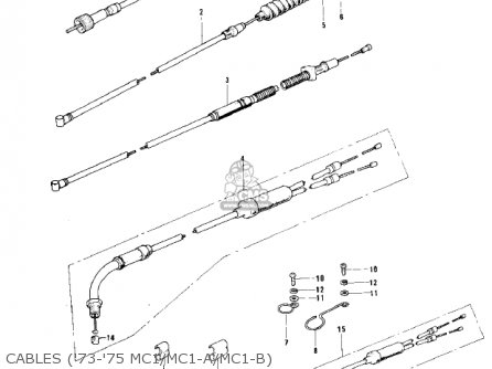 CABLES ('73-'75 MC1/MC1-A/MC1-B) - MC1A 1974 USA CANADA