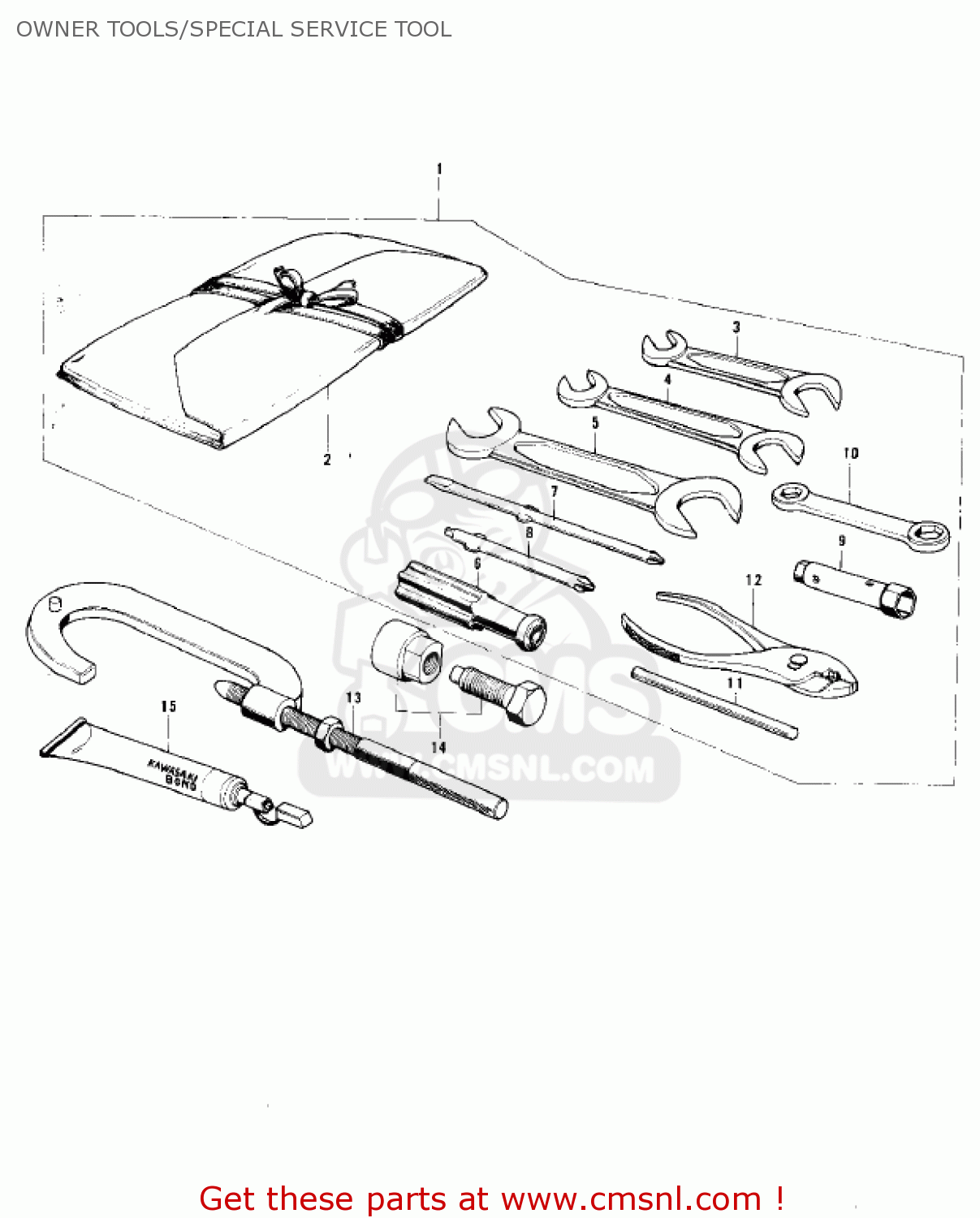 OWNER TOOLS/SPECIAL SERVICE TOOL MC1B 1975 USA CANADA