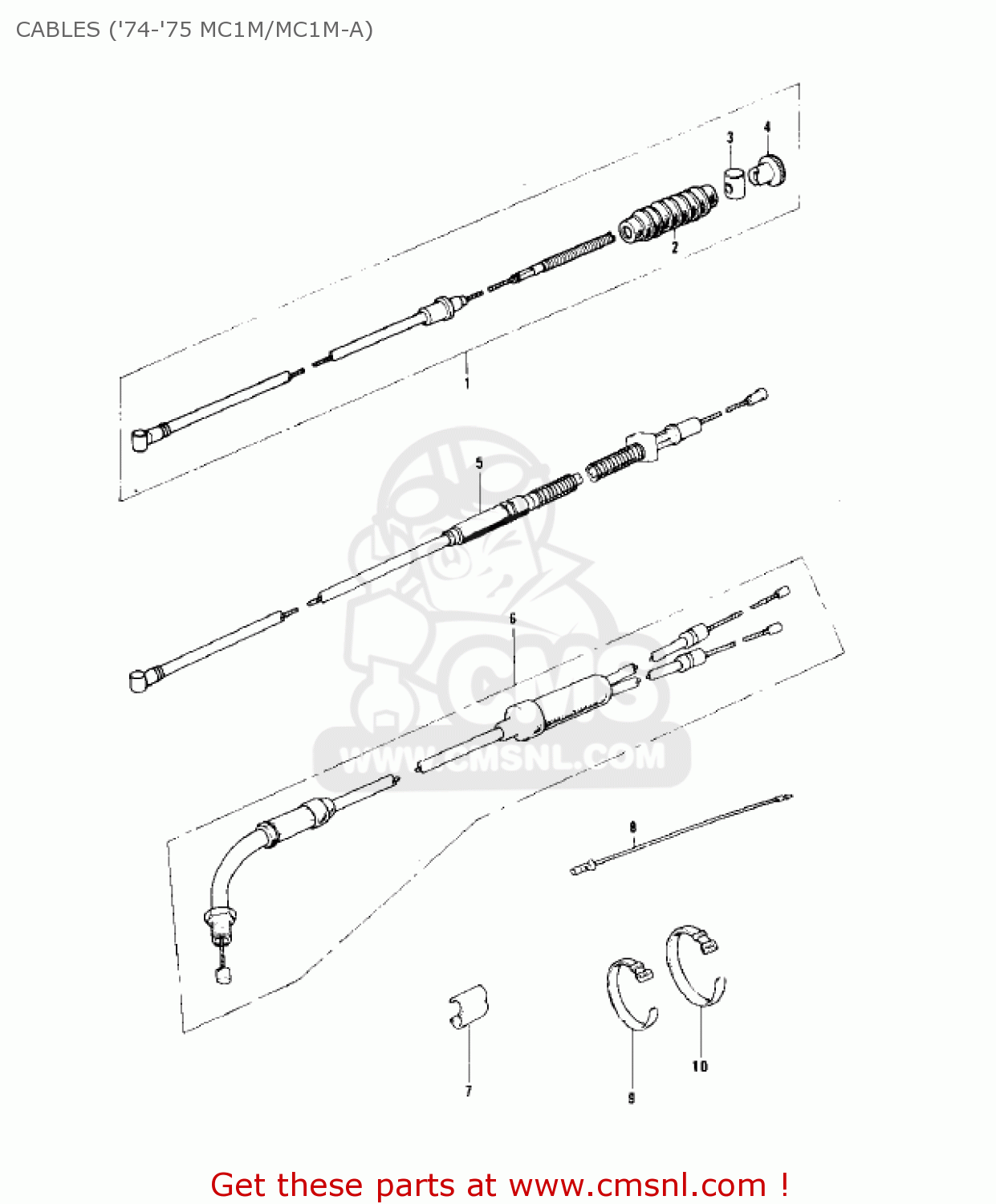 CABLES ('74-'75 MC1M/MC1M-A) MC1B 1975 USA CANADA