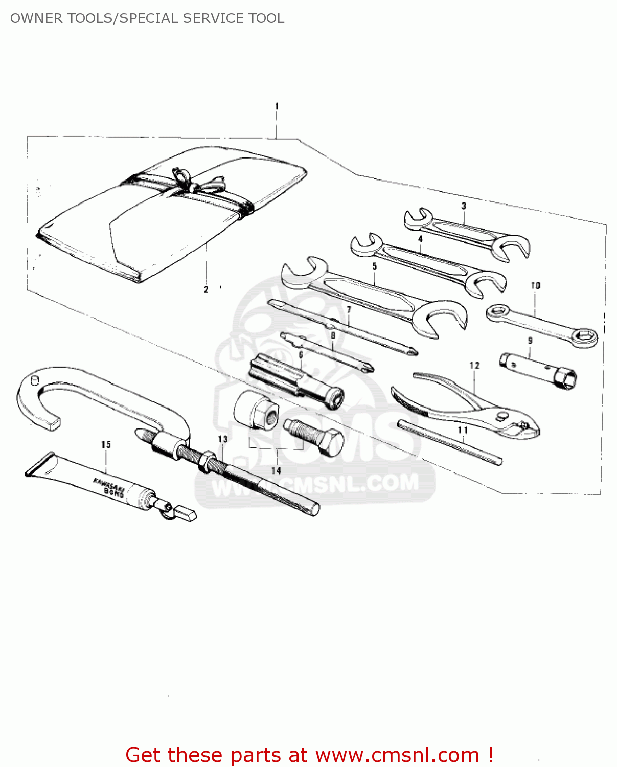 OWNER TOOLS/SPECIAL SERVICE TOOL MC1MA 1975 USA CANADA