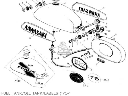 FUEL TANK/OIL TANK/LABELS ('71-' - MT1 MINITRAIL 1971