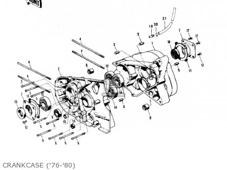 CRANKCASE ('76-'80) - MT1 MINITRAIL 1971