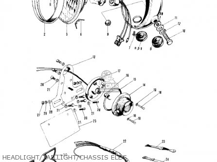 HEADLIGHT/TAILLIGHT/CHASSIS ELEC - MT1A 1972