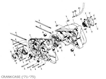 CRANKCASE ('71-'75) - MT1A 1972