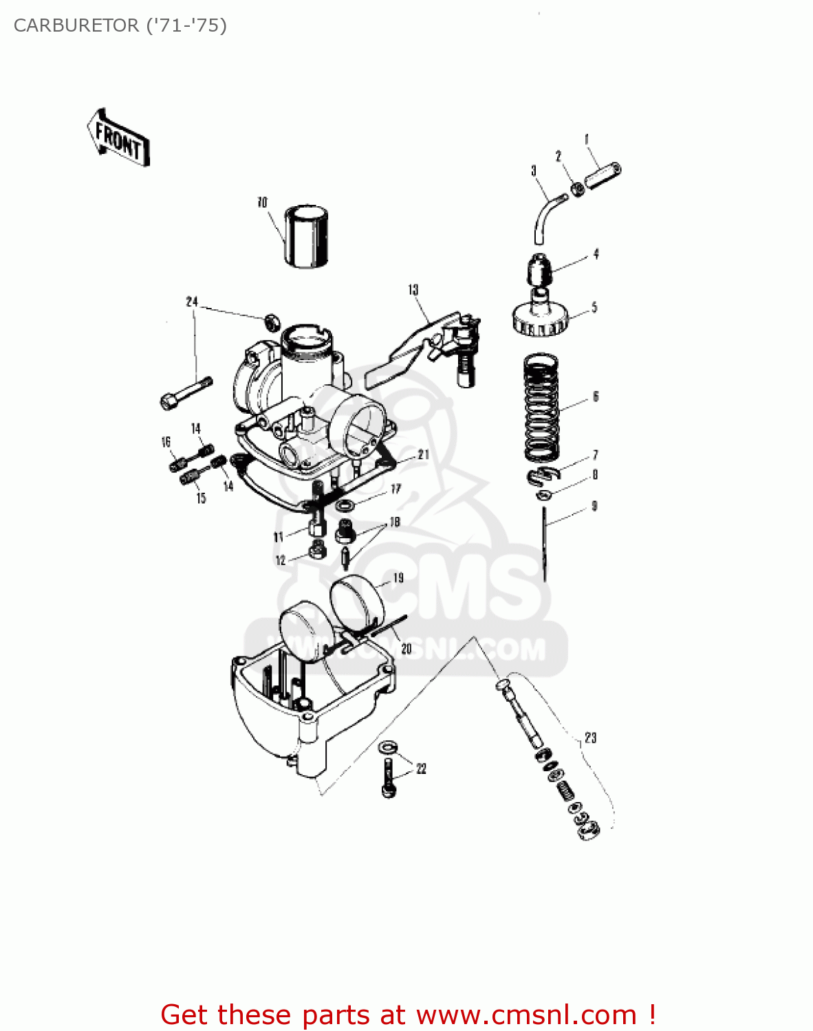CARBURETOR ('71-'75) MT1C 1975