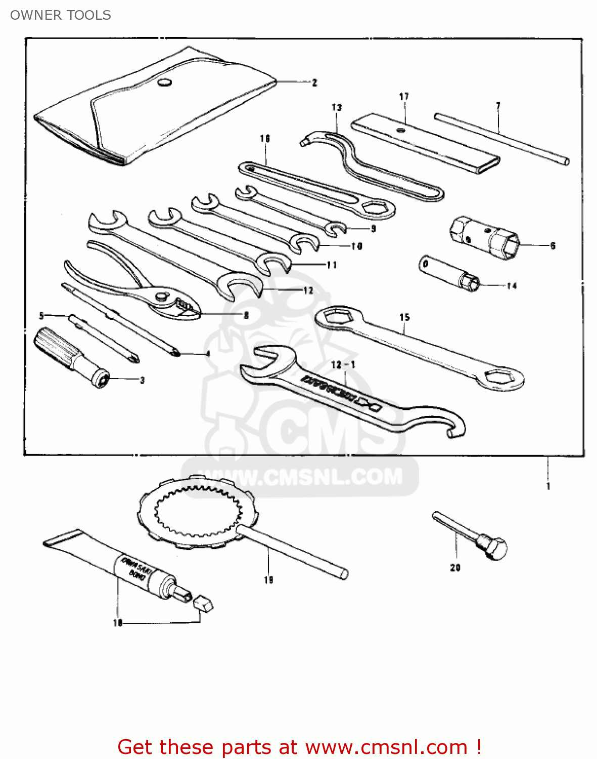 OWNER TOOLS S1A MACH I 1973 USA CANADA