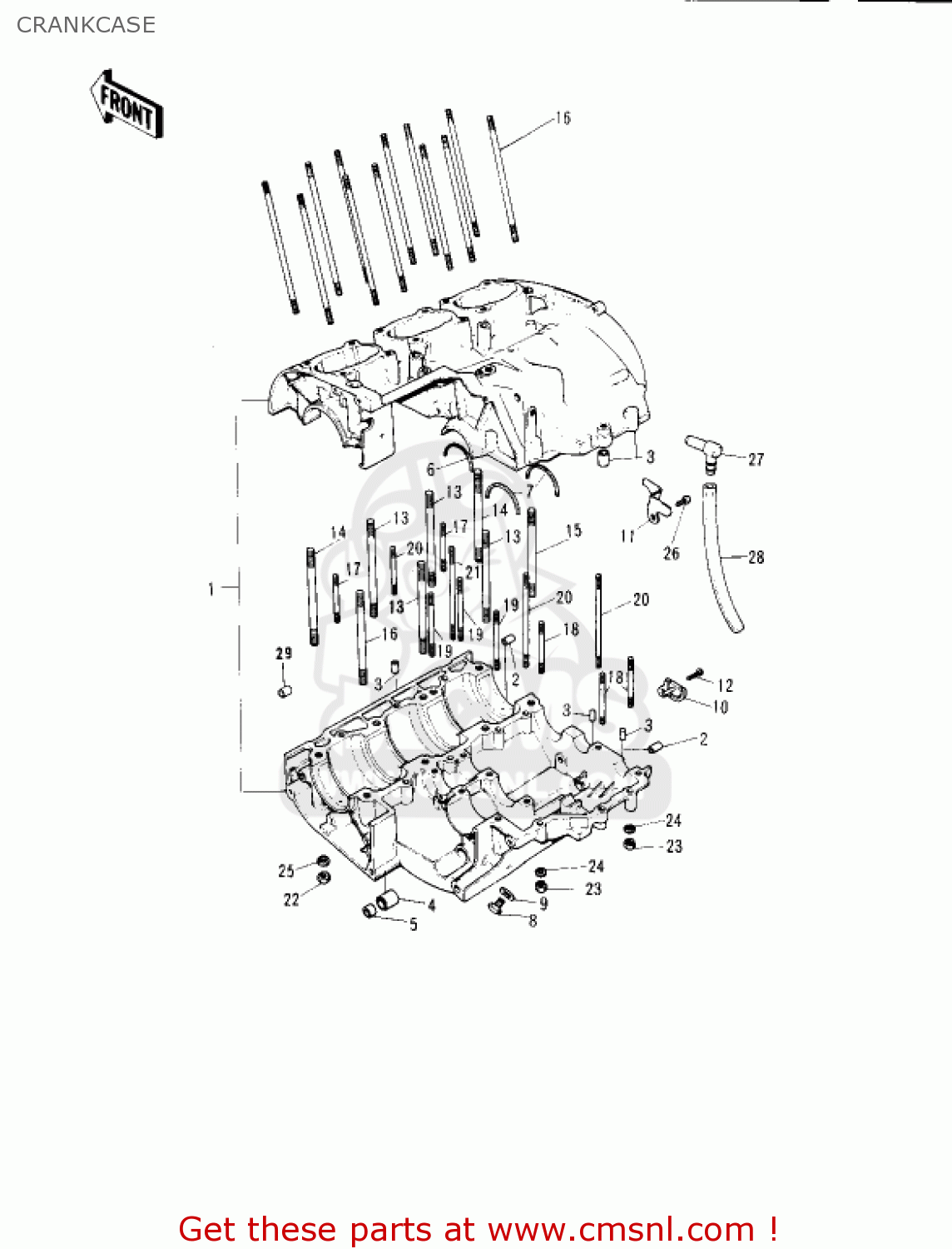 CRANKCASE S1A MACH I 1973 USA CANADA