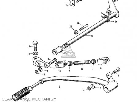 GEAR CHANGE MECHANISM - S1A MACH I 1973 USA CANADA