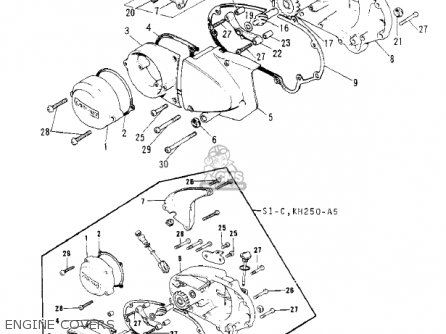 ENGINE COVERS - S1A MACH I 1973 USA CANADA