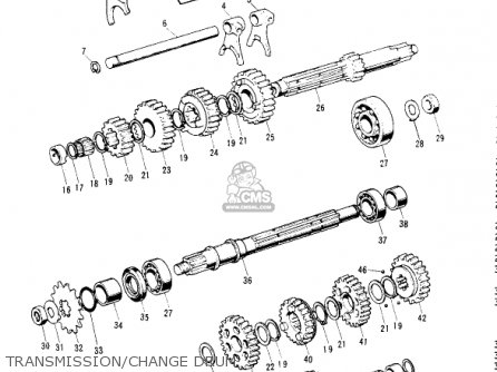 TRANSMISSION/CHANGE DRUM - S1B MACH I 1974 USA CANADA