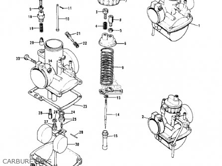 CARBURETORS - S1B MACH I 1974 USA CANADA