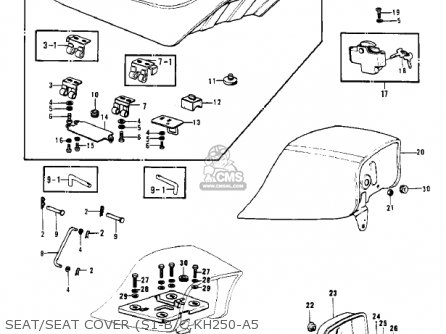 Kawasaki S1C MACH I 1975 USA CANADA parts lists and schematics