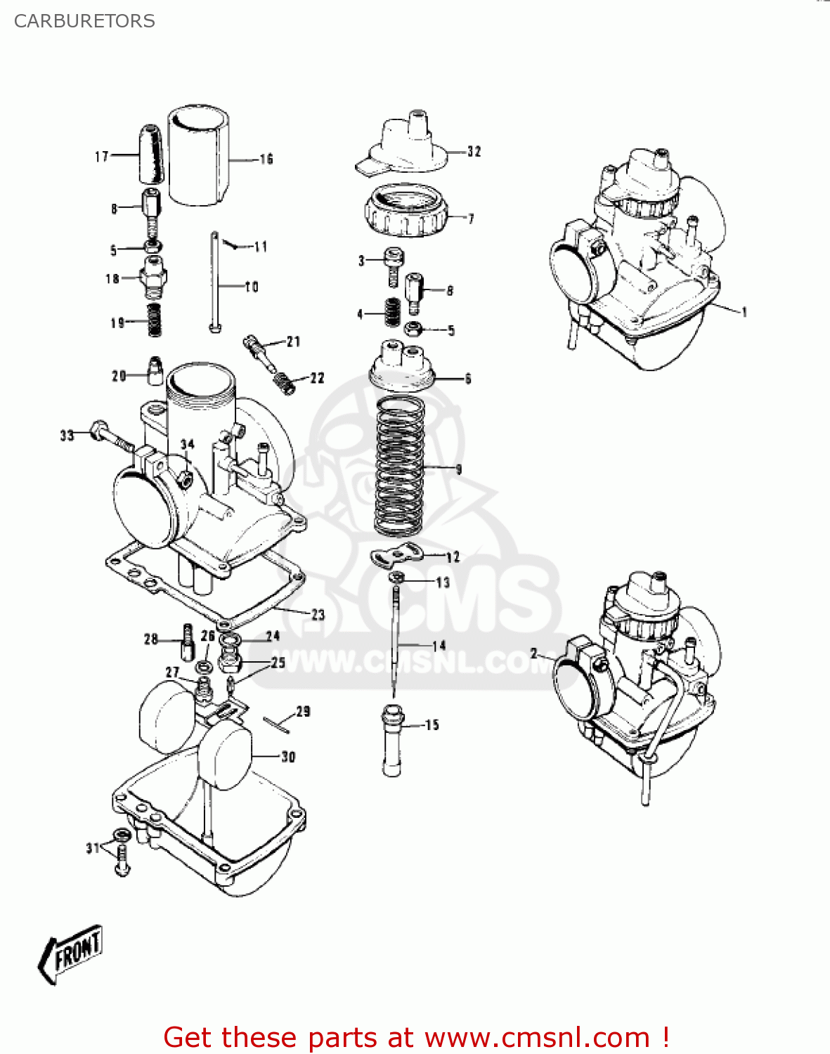 CARBURETORS S1C MACH I 1975 USA CANADA