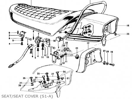 SEAT/SEAT COVER (S1-A) - S1C MACH I 1975 USA CANADA
