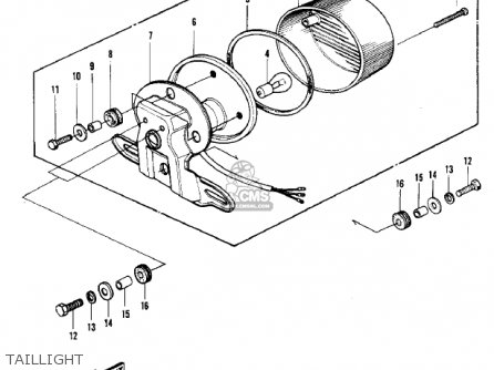 TAILLIGHT - S1C MACH I 1975 USA CANADA