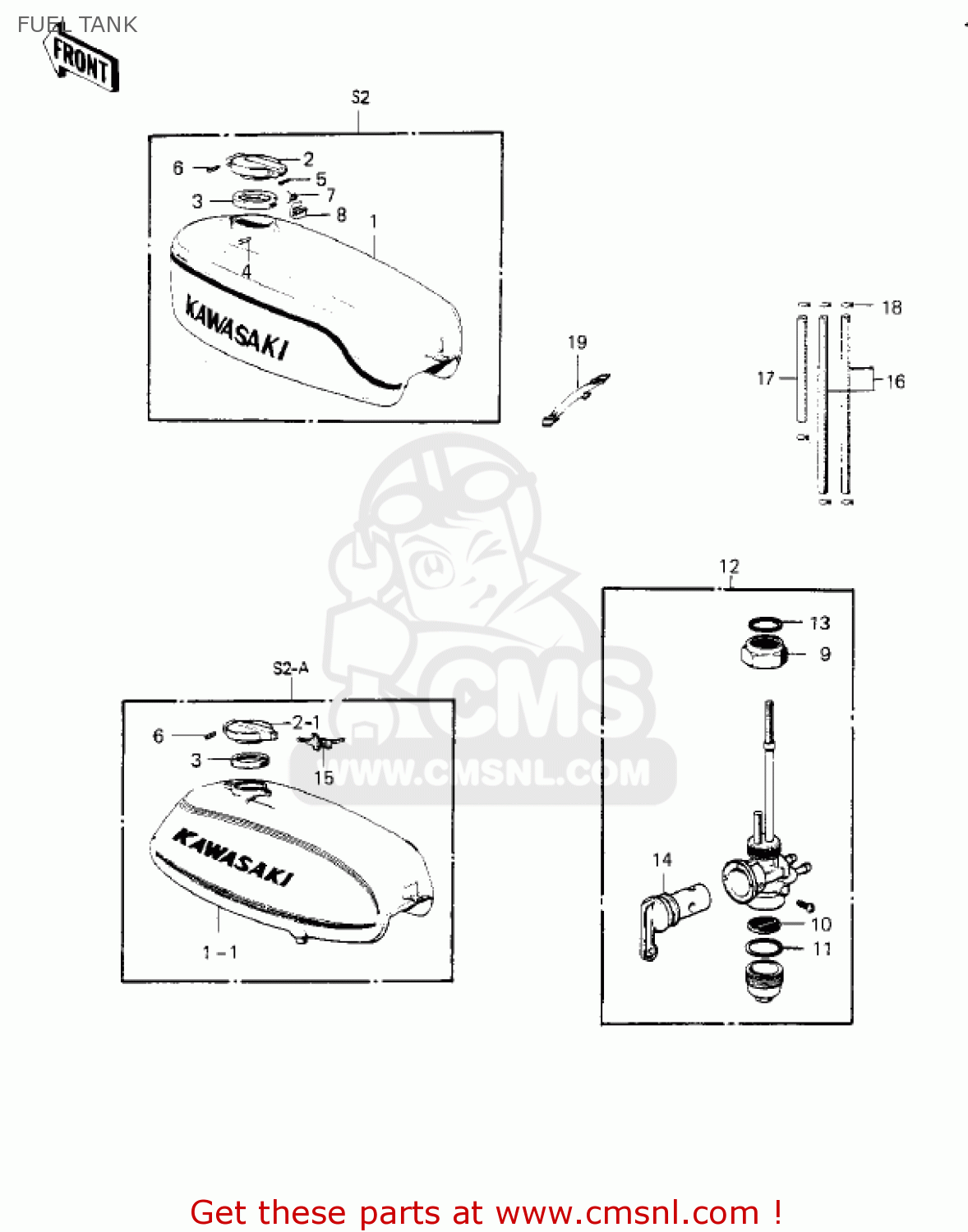 FUEL TANK S2 MACH II 1972 USA