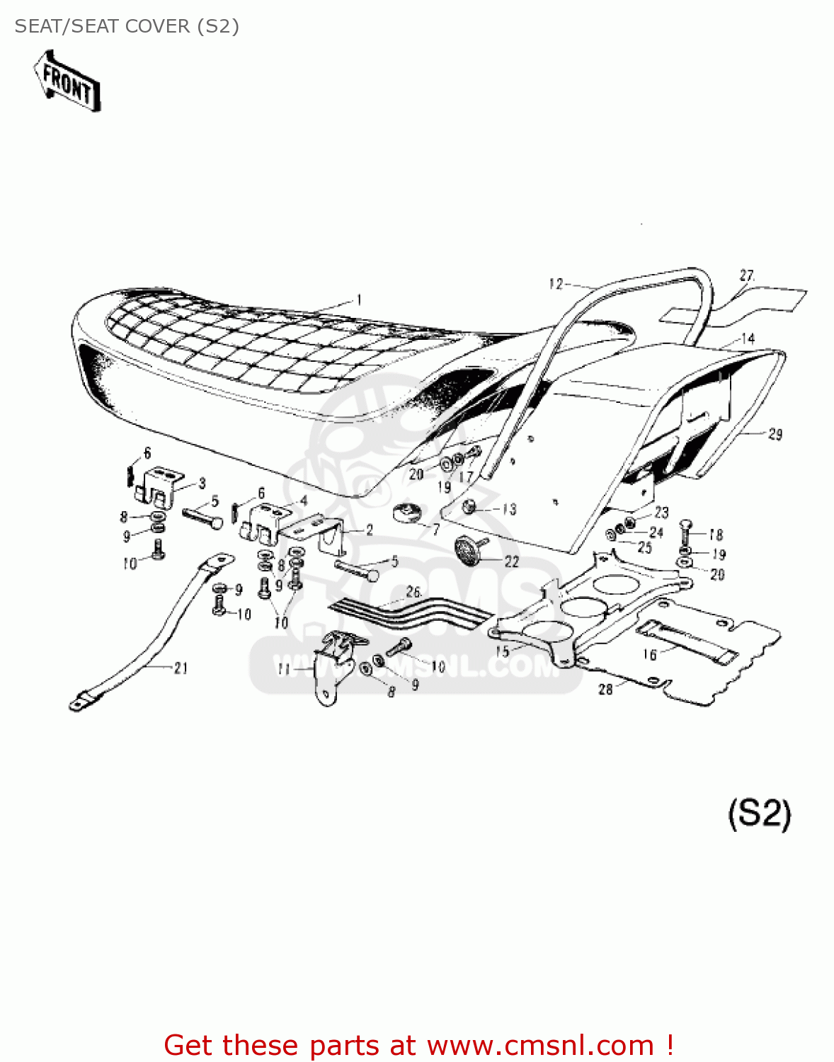 SEAT/SEAT COVER (S2) S2 MACH II 1972 USA