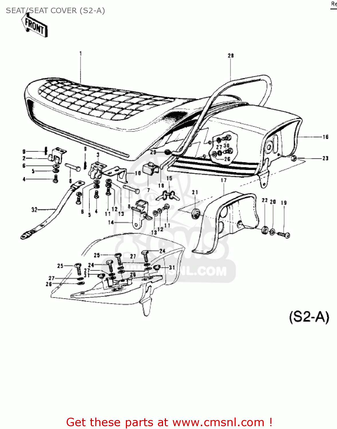 SEAT/SEAT COVER (S2-A) S2 MACH II 1972 USA