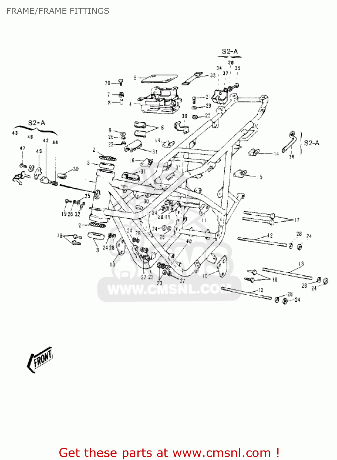 FRAME/FRAME FITTINGS S2 MACH II 1972 USA