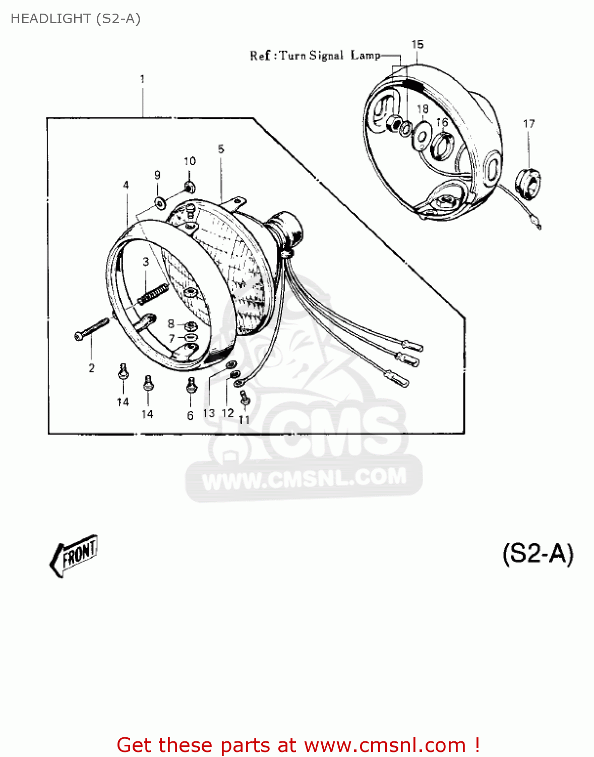HEADLIGHT (S2-A) S2 MACH II 1972 USA