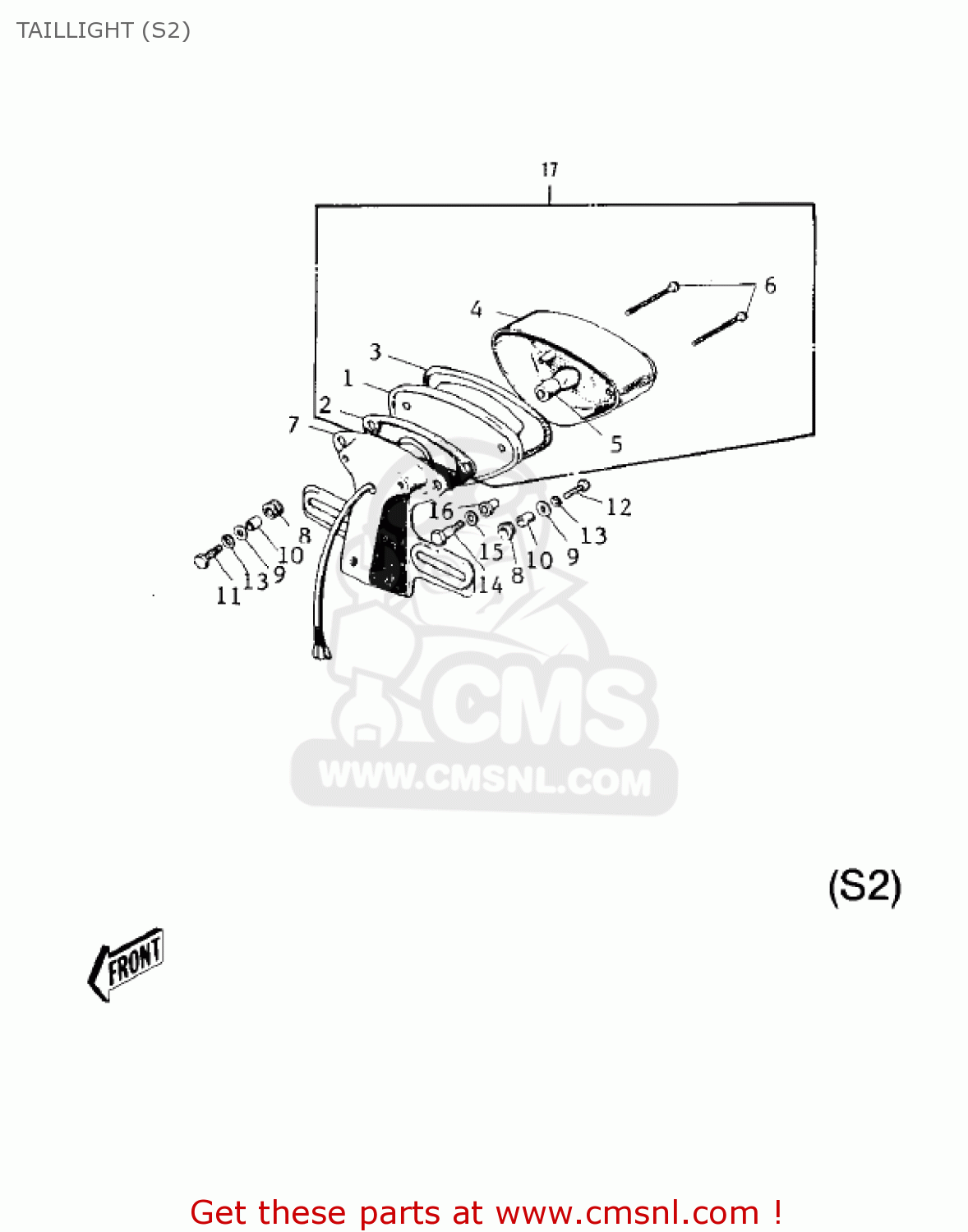 TAILLIGHT (S2) S2 MACH II 1972 USA