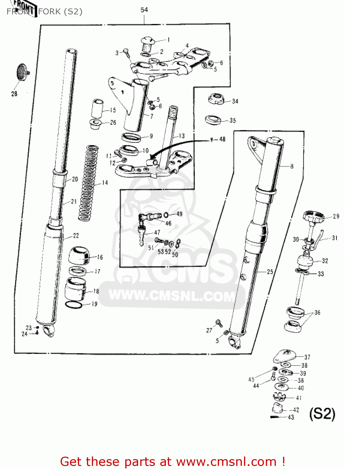 FRONT FORK (S2) S2 MACH II 1972 USA