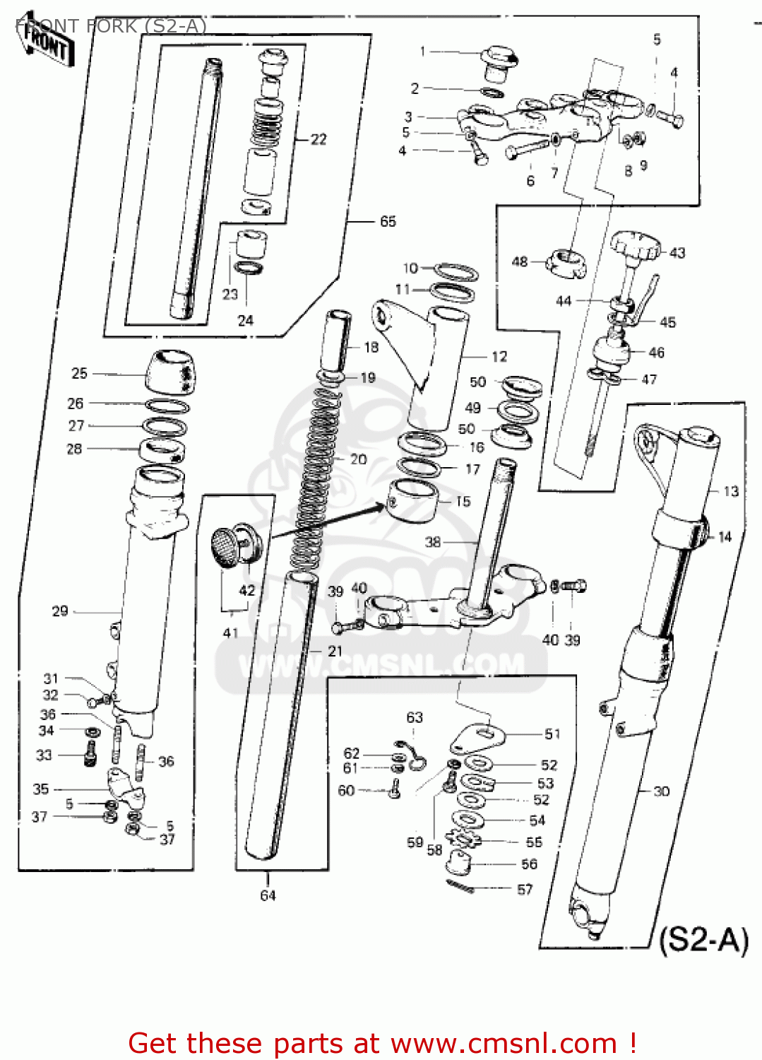 FRONT FORK (S2-A) S2 MACH II 1972 USA