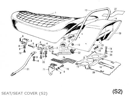 SEAT/SEAT COVER (S2) - S2 MACH II 1972 USA