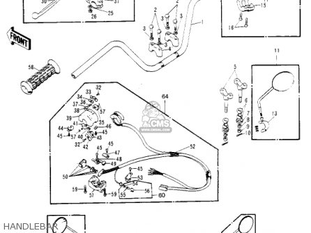 HANDLEBAR - S2 MACH II 1972 USA