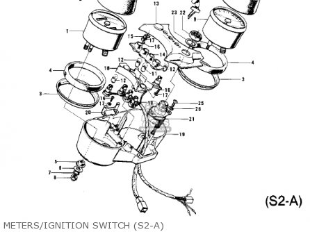 METERS/IGNITION SWITCH (S2-A) - S2 MACH II 1972 USA