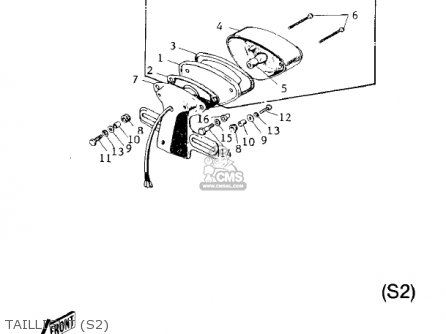 TAILLIGHT (S2) - S2 MACH II 1972 USA