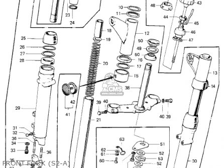 FRONT FORK (S2-A) - S2 MACH II 1972 USA