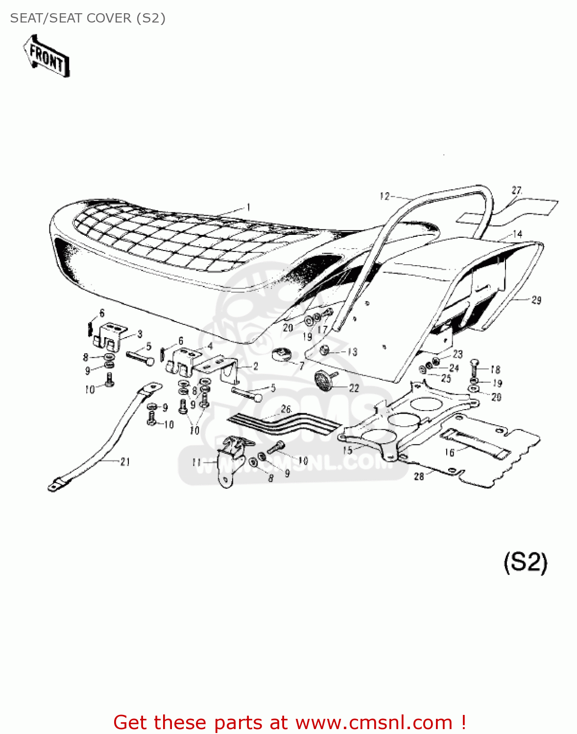 SEAT/SEAT COVER (S2) S2A MACH II 1973 USA