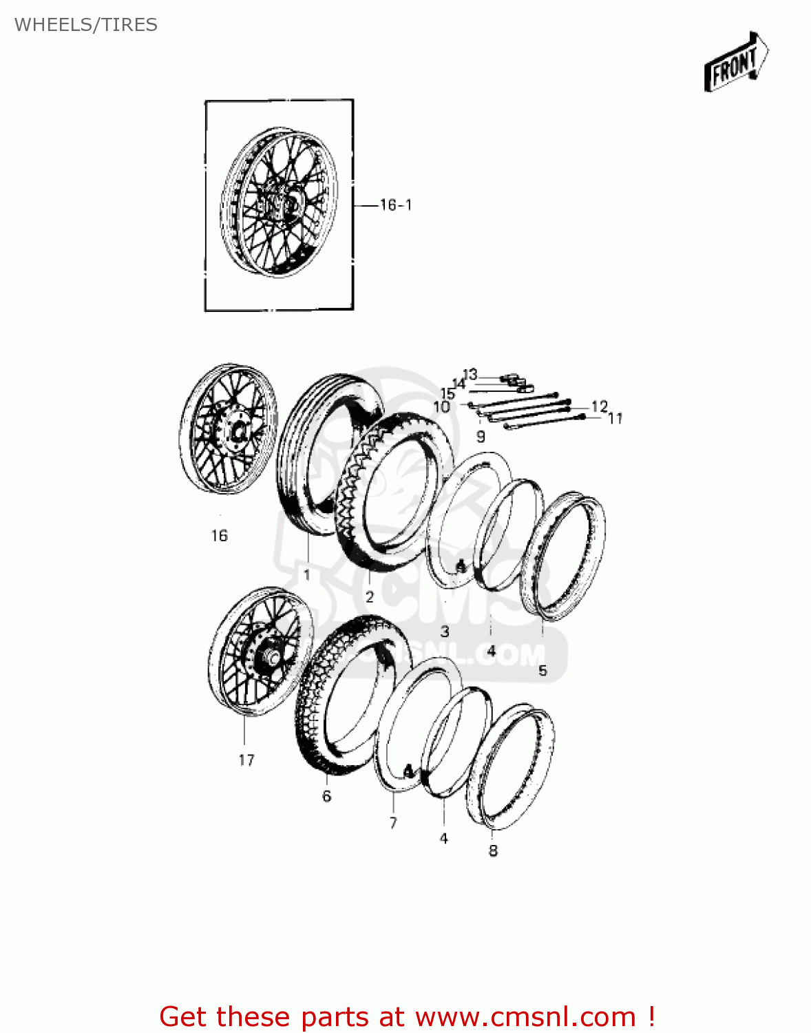 WHEELS/TIRES S2A MACH II 1973 USA