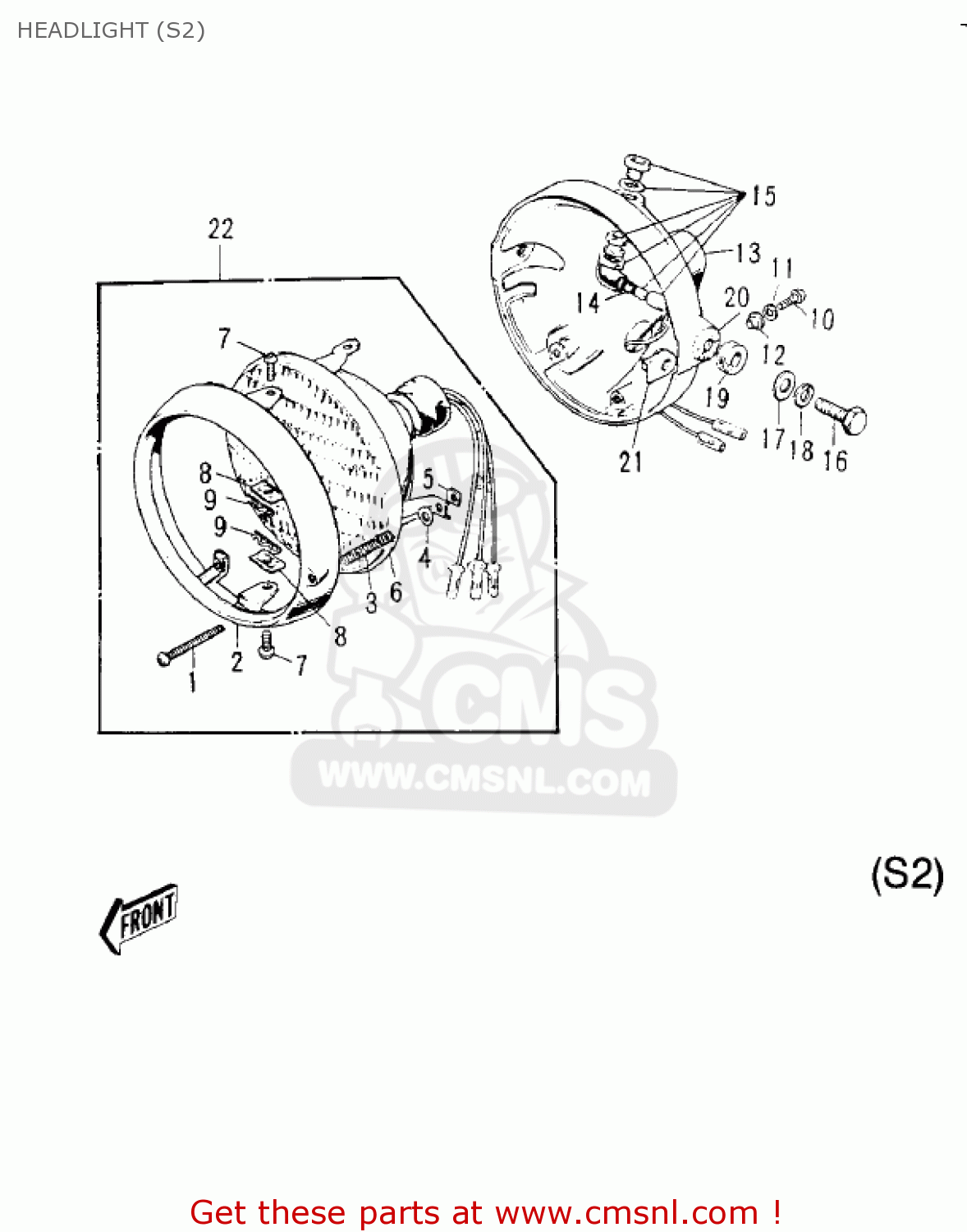 HEADLIGHT (S2) S2A MACH II 1973 USA