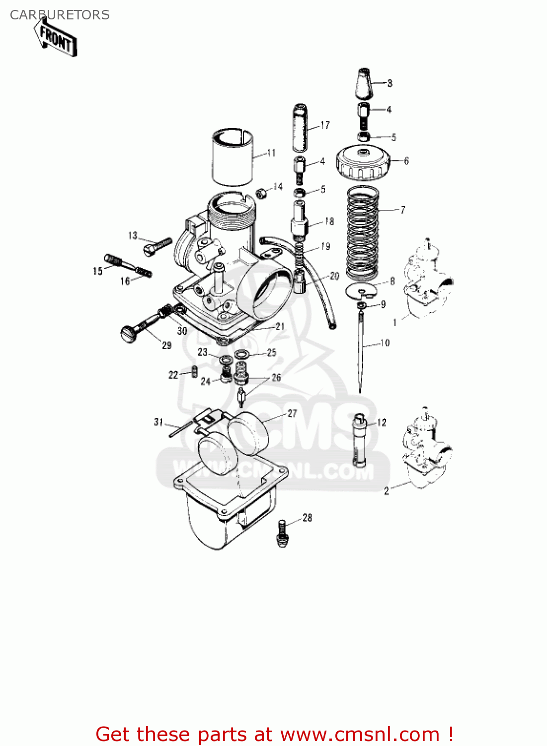 CARBURETORS S2A MACH II 1973 USA