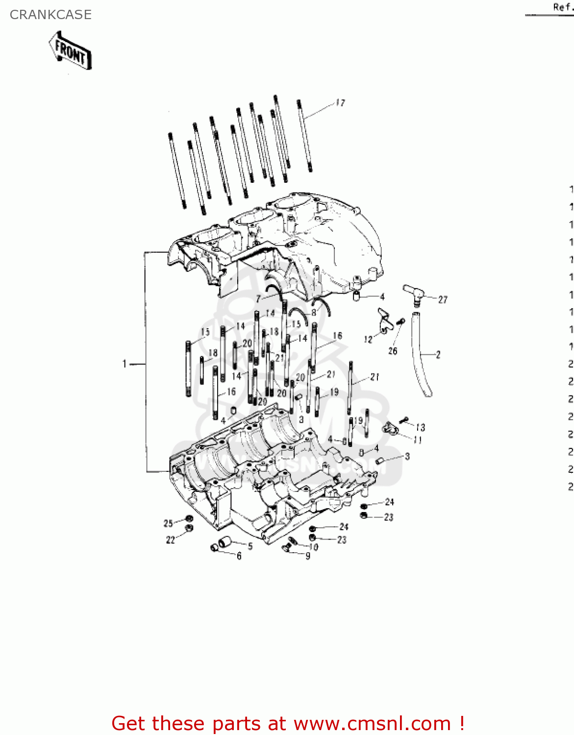 CRANKCASE S2A MACH II 1973 USA