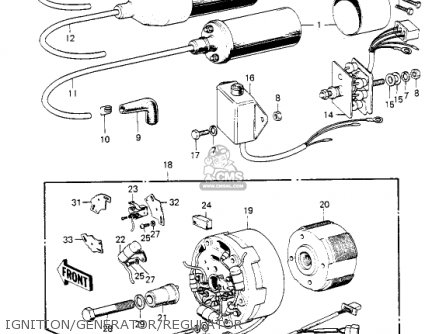IGNITION/GENERATOR/REGULATOR - S2A MACH II 1973 USA