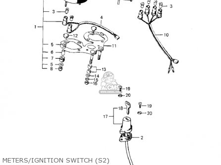METERS/IGNITION SWITCH (S2) - S2A MACH II 1973 USA
