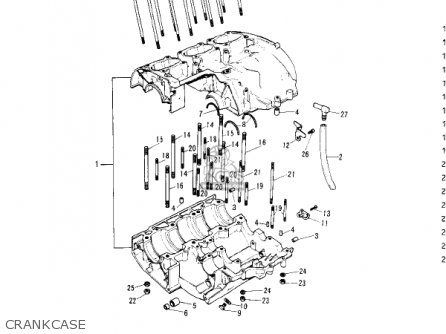 CRANKCASE - S2A MACH II 1973 USA