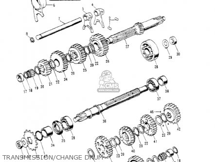 TRANSMISSION/CHANGE DRUM - S2A MACH II 1973 USA
