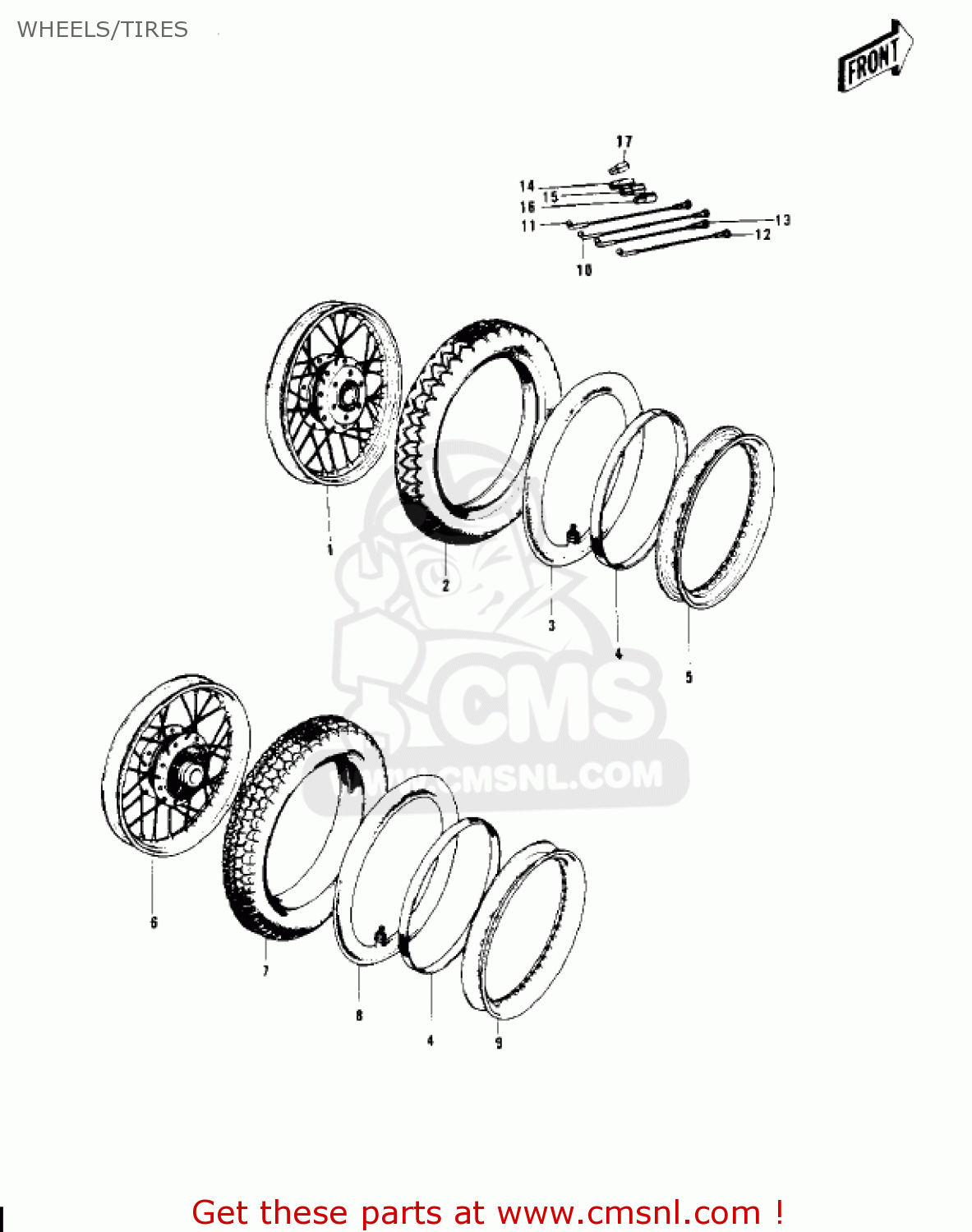 WHEELS/TIRES S3 MACH II 1974 USA CANADA