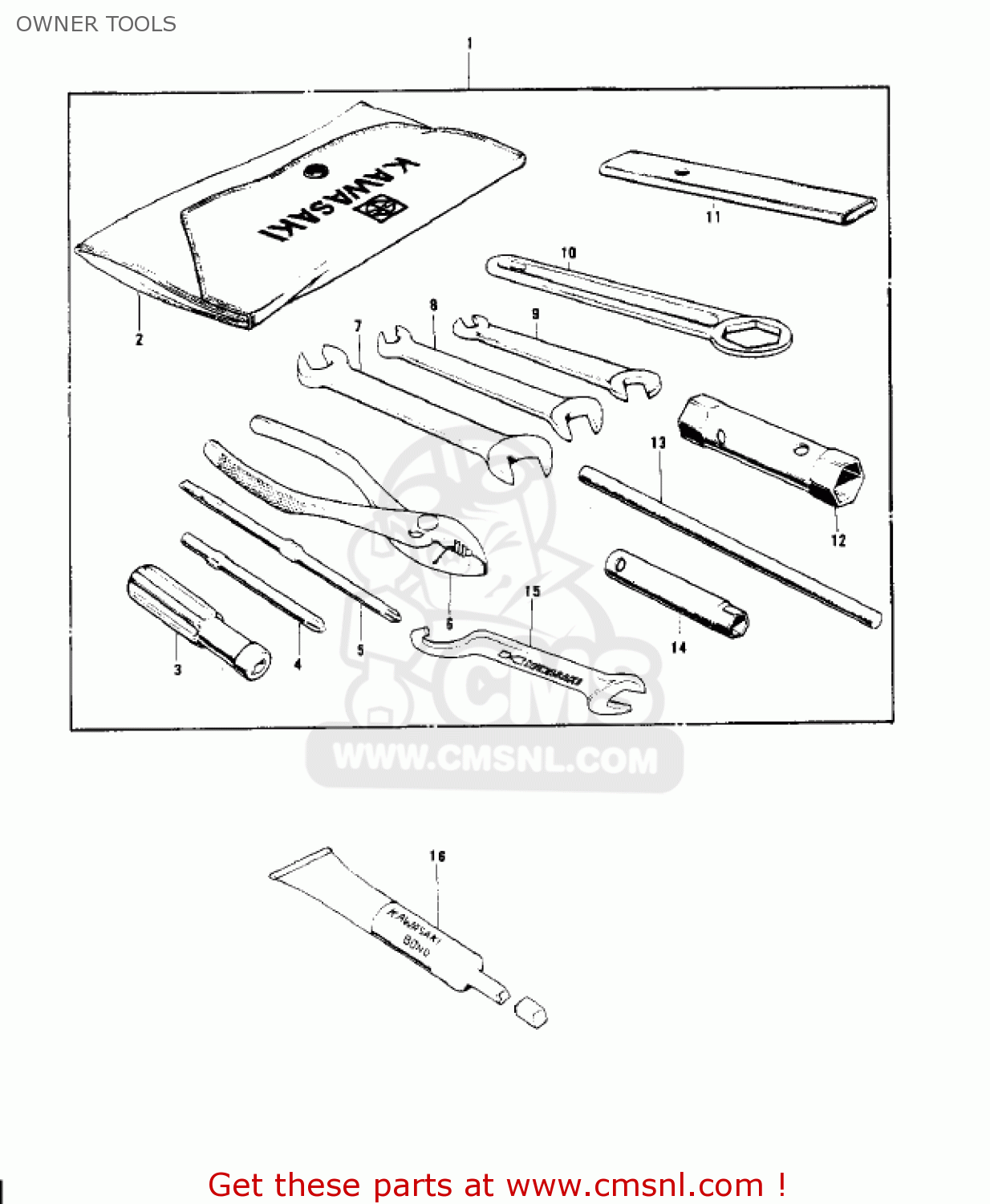 OWNER TOOLS S3 MACH II 1974 USA CANADA