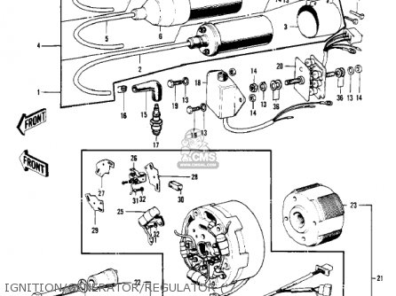 IGNITION/GENERATOR/REGULATOR ('7 - S3 MACH II 1974 USA CANADA